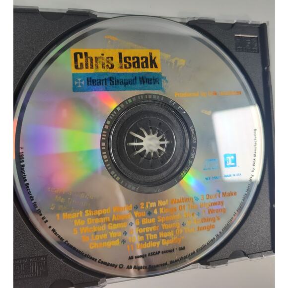 Chris Isaak Heart Shaped World CD Wicked Games, Kings of the Highway & More - Picture 5 of 5